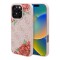 Guess для iPhone 16 Pro чехол PU Flowers Roses Hard Pink (MagSafe)