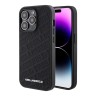 Karl Lagerfeld для iPhone 15 Pro Max чехол PU Quilted Logo pattern Hard Black
