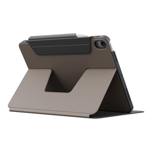 Uniq чехол для iPad Air 11 (2024/25) ROVUS SnapMount Magnetic 360 Rotating Detachable Flint Grey