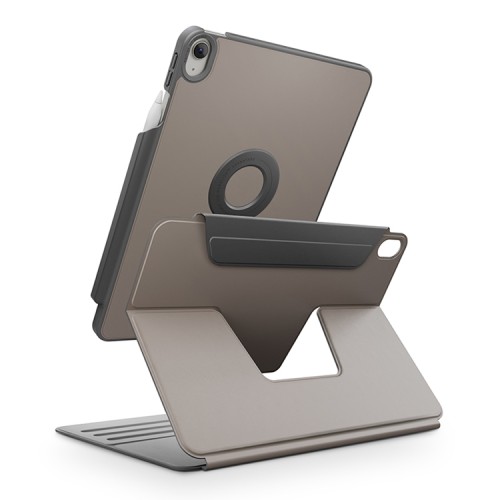 Uniq чехол для iPad Air 11 (2024/25) ROVUS SnapMount Magnetic 360 Rotating Detachable Flint Grey