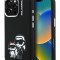 Karl Lagerfeld для iPhone 15 Pro Max чехол Liquid Silicone Sketch Karl&Choupette Black (MagSafe)