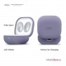 Силиконовый чехол Elago Silicone case для Galaxy Buds 2/Live/Pro, Lavender Grey