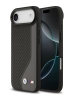 BMW для iPhone Air чехол M-series PU Carbon/Smooth Metal logo Hard Black/Grey (MagSafe)