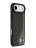 BMW для iPhone Air чехол M-series PU Carbon/Smooth Metal logo Hard Black/Grey (MagSafe)
