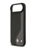BMW для iPhone Air чехол M-series PU Carbon/Smooth Metal logo Hard Black/Grey (MagSafe)