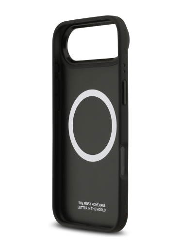 BMW для iPhone Air чехол M-series PU Carbon/Smooth Metal logo Hard Black/Grey (MagSafe)