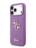 Guess для iPhone 17 Pro Max чехол Fixed Glitters 4G Big metal logo Hard Lilac