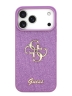 Guess для iPhone 17 Pro Max чехол Fixed Glitters 4G Big metal logo Hard Lilac
