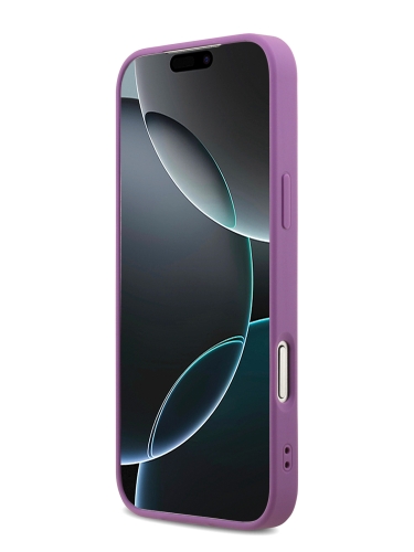Guess для iPhone 17 Pro Max чехол Fixed Glitters 4G Big metal logo Hard Lilac