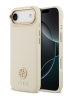 Guess для iPhone Air чехол PU Grained 4G Diamond metal logo Gold camera Hard Beige (MagSafe)