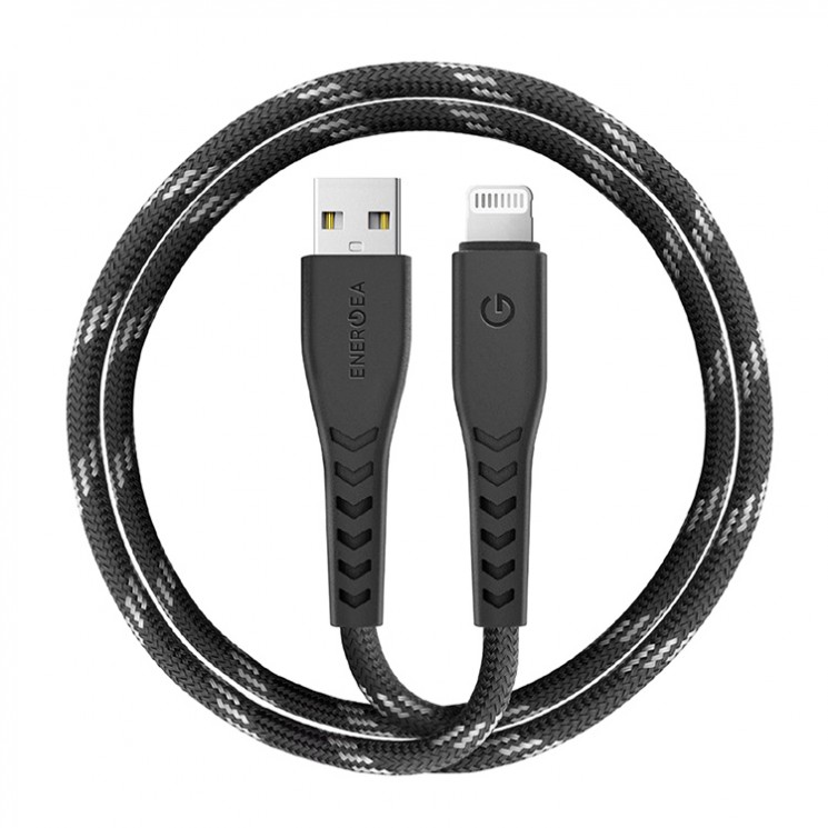 Кабель EnergEA NyloFlex USB-A/Lightning MFi C89 (3 метра), черный