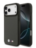 BMW для iPhone 17 Pro Max чехол M-series Kevlar Matt Metal logo & Cam Hard Black (MagSafe)