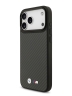 BMW для iPhone 17 Pro Max чехол M-series Kevlar Matt Metal logo & Cam Hard Black (MagSafe)