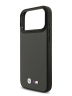 BMW для iPhone 17 Pro Max чехол M-series Kevlar Matt Metal logo & Cam Hard Black (MagSafe)