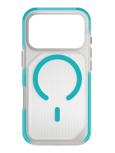Uniq для iPhone 17 Pro чехол Combat Active Frost Clear/Turquoise (MagSafe)