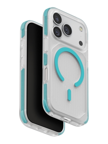 Uniq для iPhone 17 Pro чехол Combat Active Frost Clear/Turquoise (MagSafe)