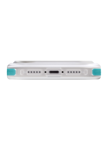 Uniq для iPhone 17 Pro чехол Combat Active Frost Clear/Turquoise (MagSafe)