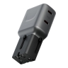 Energea СЗУ TravelGo adapter 65, 2USB-C PD65W 150 countries Gunmetal