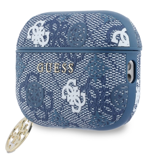 Guess для Airpods Pro 3 чехол PU 4G Colored Peony with 4G Charm Blue