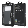 BMW для iPhone 17 Pro Max чехол M-series Liquid silicone Vertical logo Hard Black (MagSafe)