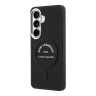 Karl Lagerfeld для Galaxy S26+ чехол PU Smooth leather RSG logo Metal camera Hard Black (MagSafe)
