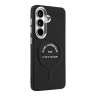 Karl Lagerfeld для Galaxy S26+ чехол PU Smooth leather RSG logo Metal camera Hard Black (MagSafe)