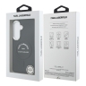 Karl Lagerfeld для Galaxy S26+ чехол PU Smooth leather RSG logo Metal camera Hard Black (MagSafe)