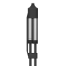 Energea Кабель Sheath Travel 2-in-1 USB-C to C+A 60W 480 Mbps Gunmetal 1.2m