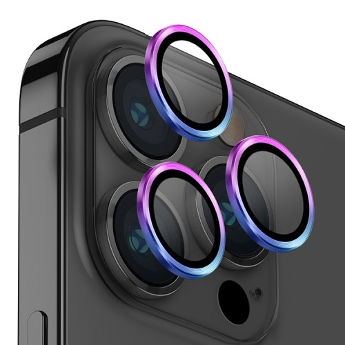Защитное стекло Uniq OPTIX Camera Lens protector Aluminium для камеры iPhone 14 Pro | 14 Pro Max, Iridescent