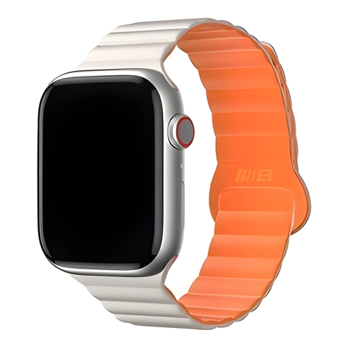 BlueO для Apple Watch 44/45/46/49 mm ремешок Magnetic Silicone Watch Band Orange