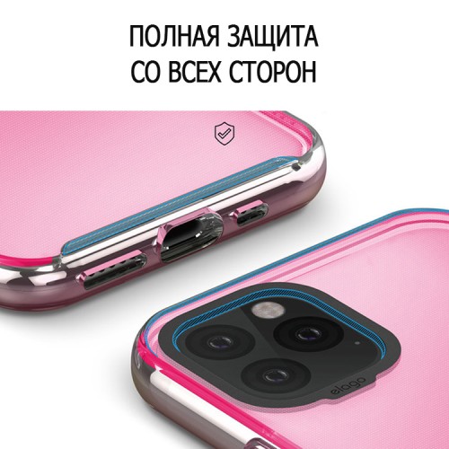 Чехол Elago HYBRID для iPhone 11, Neon Pink