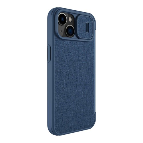 Чехол Nillkin Qin Pro (Cloth) для iPhone 14, Elite Blue