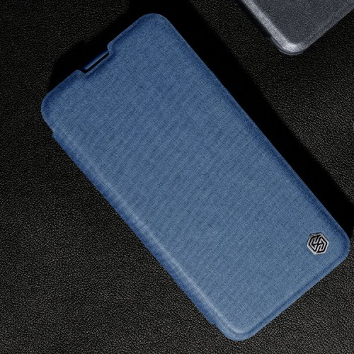 Чехол Nillkin Qin Pro (Cloth) для iPhone 14, Elite Blue