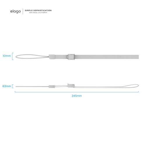 Ремешок на руку Elago Basic strap (Fabric) для AirPods, серый