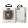 Чехол Lagerfeld Silicone case with ring NFT 3D Karl для Airpods 1/2, черный