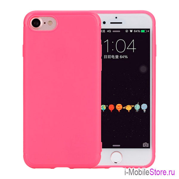 Чехол Rock Space Jello для iPhone 7/8/SE 2020, розовый