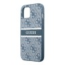 Чехол Guess 4G Stripe printed logo Hard для iPhone 14 Plus, синий