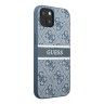 Чехол Guess 4G Stripe printed logo Hard для iPhone 14 Plus, синий