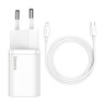 Сетевая зарядка Baseus Super Si Quick Charger USB-C PD 20 Вт, с кабелем USB-C/Lightning