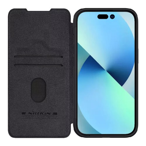 Nillkin для iPhone 15 Plus чехол QIN Pro Booktype Black