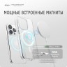 Elago для iPhone 15 Pro чехол HYBRID (pc/tpu) Clear/White (MagSafe)