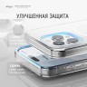 Elago для iPhone 15 Pro чехол HYBRID (pc/tpu) Clear/White (MagSafe)