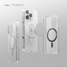 Elago для iPhone 15 Pro чехол HYBRID (pc/tpu) Clear/White (MagSafe)