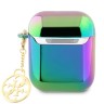 Guess для Airpods 1/2 чехол PC/TPU with 4G Charm Iridescent Black