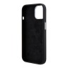 BMW для iPhone 15 чехол Signature Liquid silicone Laser Ring Hard Black (MagSafe)