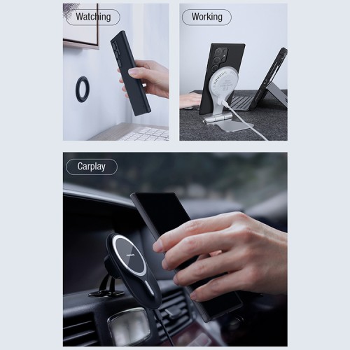 Nillkin для Galaxy S24 Ultra чехол Frosted Shield Pro Magnetic Black