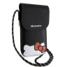 Hello Kitty для смартфонов сумка Wallet Phone Bag PU Grained leather Hidden Kitty with Cord Black
