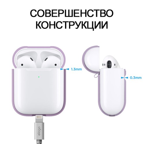 Чехол Elago Silicone case для AirPods 2 wireless, Lavender