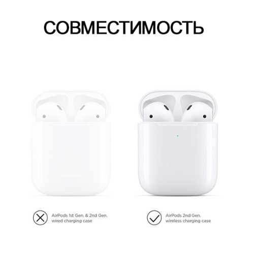 Чехол Elago Silicone case для AirPods 2 wireless, Lavender