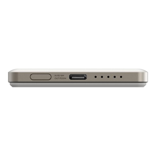 EnergEA АКБ AluPac AIR, 5000W MagSafe 15W USB-C 20W Ultra Light Aluminium Natural Titanium